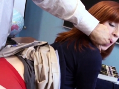 Sucer une bite, Tir de sperme, En levrette, Hard, Hd, Rousse roux, Adolescente, Nénés