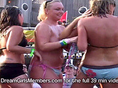 American, Bikini, College, Flashing, Outdoor, Party, Public