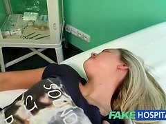 Fakehospital dizzy young blondie takes a cum inside from therapist