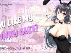 Seductive crush dons bunny outfit and begs for your seed! - ASMR Erotic Roleplay