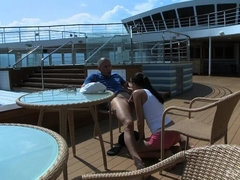 Kortney Kane Takes a Stranger's Cock on the Lido Deck