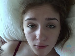 Leie, Blasen, Fingern, Freundin, Handjob, Öl, Orgasmus, Pov