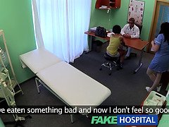 Hot foreign patient goes wild on doctor's cock in fakehospital reality video