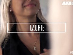 Sexy Canadian Teen Babe Laurie Takes Big Cock On Her First Auditions