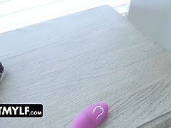 Blonde, Blowjob, Cheating, Condom, Deepthroat, Lingerie, Masturbation, Stepmom